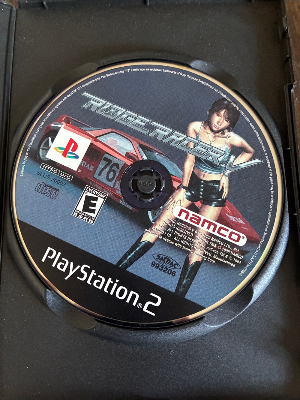 Ridge Racer V PlayStation 2 Game Disc - Black/Red
